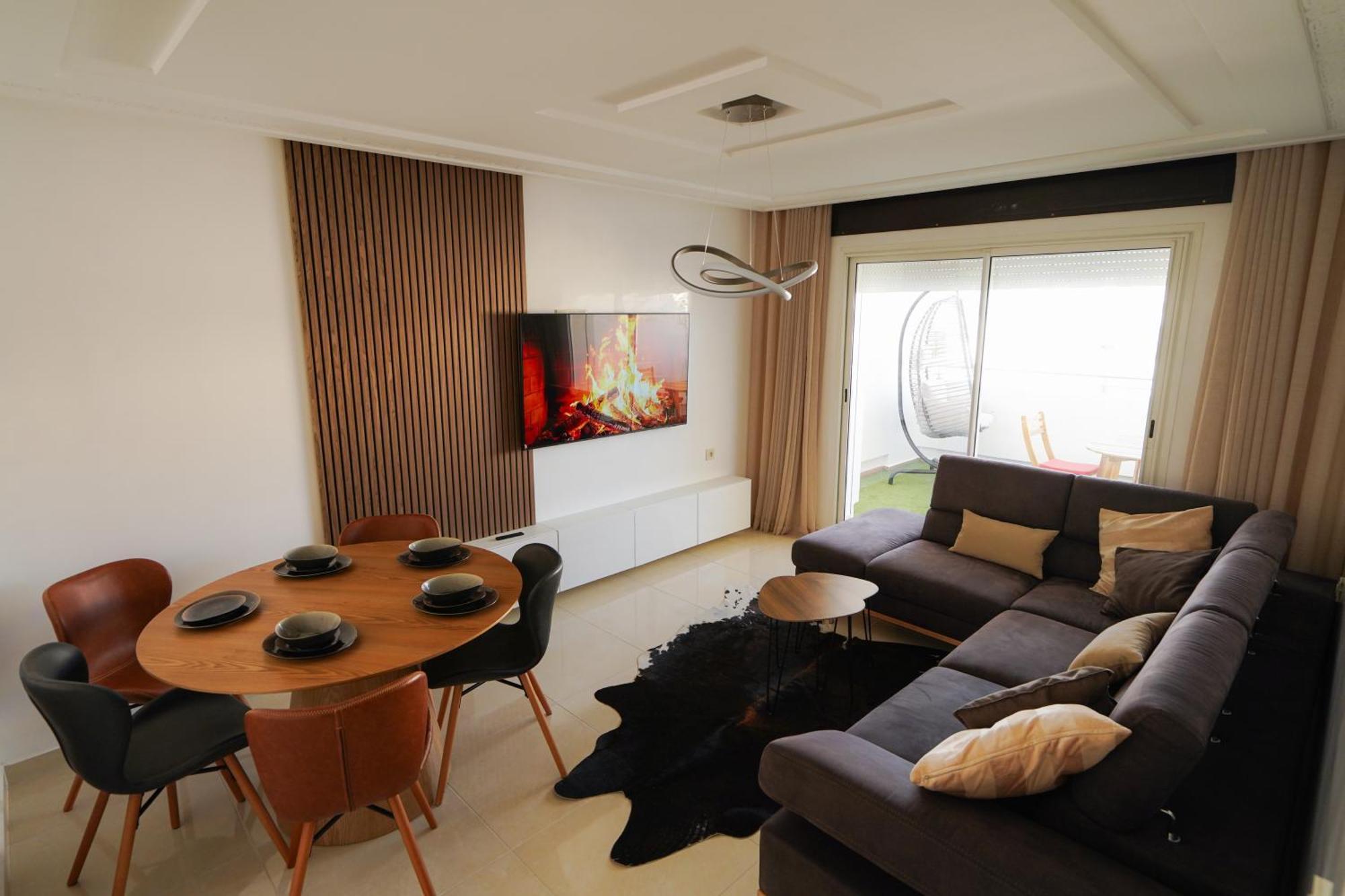 Appartement With Terasse 5 Min To Tanger Marina-Free Parking Экстерьер фото